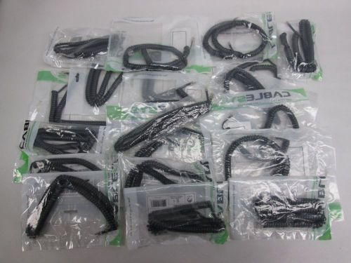 LOT 20 NEW CABLESYS GCHA444012-FMG 12FT DARK GRAY HANDSET CORD D282021