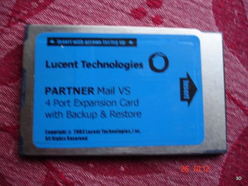 Lucent PARTNER Mail VS 4 Port Expansion Card with Backup and Restore