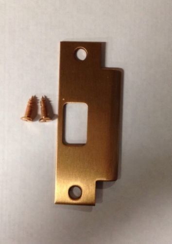 Locksmith  4 7/8&#034; ANSI Commercial Door Strike Plate 612 Satin Bronze