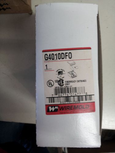 WIREMOLD G4010DFO NEW IN BOX FIBERREADY ENTRANCE GRAY #A10
