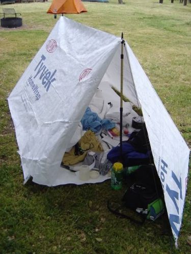 Tyvek Backpacking Hiking Camping Tent Footprint Tarp 9ftx10ft homewrap white