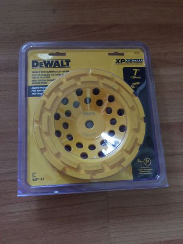 DeWALT DW4775 7-Inch Double Row Diamond Cup Grinding Wheel Blister