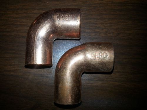 Lot of 10 nibco &amp; epc 3/4&#034; copper elbows street x c for sale