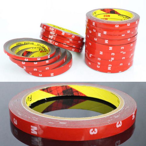 Rqq 1pcs 3m car trim seal double sided adhesive tape molding 10mm adhesives for sale
