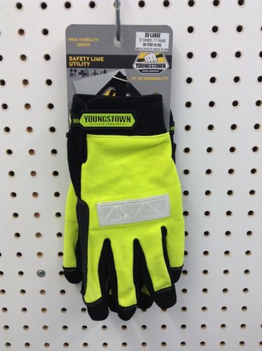 Youngstown Gloves,Safty Lime Utility,XL,08-3700-10