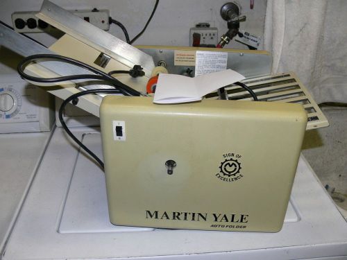 Martin Yale CV-7 Auto Paper Folding Machine Folder CV7