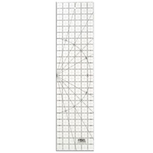 Olfa 6&#034; x 24&#034; olfa non-slip, frosted advantage acrylic ruler (olfa qr-6x24) for sale