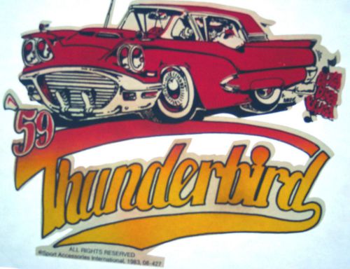 59 Thunderbird    Vintage 80&#039;s  T-Shirt transfer NOS