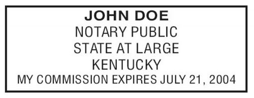 For Kentucky NEW Pre-Inked OFFICIAL NOTARY SEAL RUBBER STAMP Office use