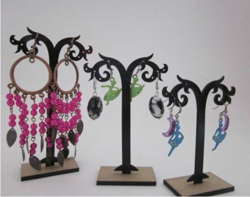 3pcs Earring Necklace Jewelry Tree Display Rack Stand Holder Organizer Sets New
