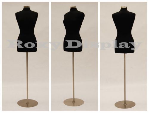 Size 6-8 Female Mannequin Manikin Dress Form JF-FWP-BK + BS-04