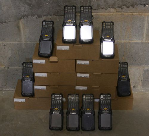 Lot of (10) mc9090-gf0hbega2wr symbol motorola laser barcode scanners ce 5.0 pda for sale