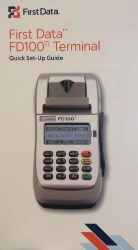 First data fd100 terminal w/pin pad fd-35x1 for sale