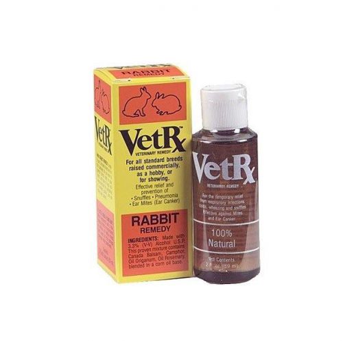 Rabbit Remedy VetRx - for use in all standard breeds - pneumonia ear mites