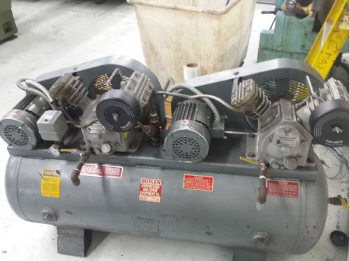 Ingersoll rand 2hp 3 phase air compressor dual pump for sale