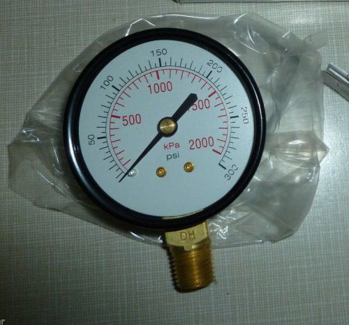 Pressure Gauge General Purpose 2-1/2 In Range 0 to 300 psi