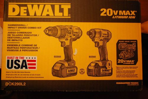 DeWalt 20volt Max Lithium Ion HammerDrill and Impact Driver Combo Kit
