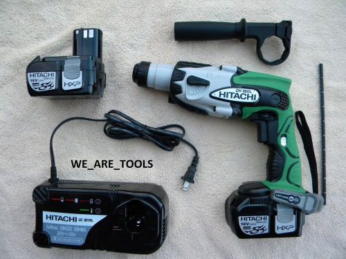 Hitachi dh18dl 18v sds rotary hammer drill,2 ebm1830 battery,charger 18 volt hxp for sale