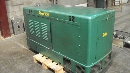 Onan 40kw dual fuel generator plant with outdoor enclosure &amp; transfer switch for sale