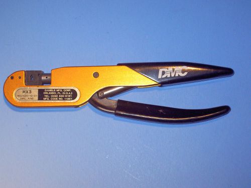 Daniels DMC HX3 Wire Crimping Crimp Tool Hand Crimper/Die M22520/10-01 Aircraft