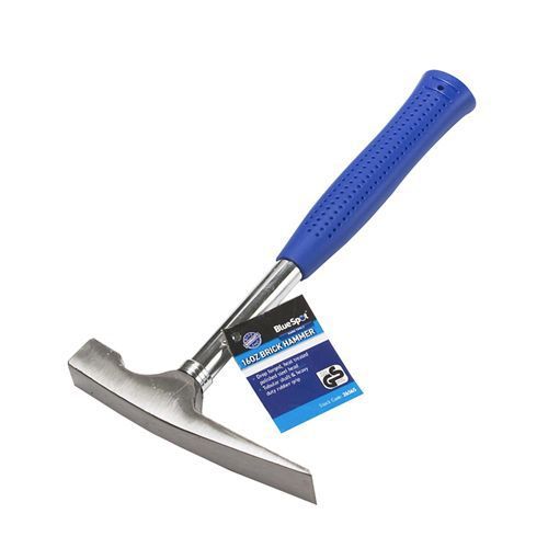 Blue Spot 16Oz Brick Hammer Bs Standard Steel Shaft Rubber Grip DIY Hand Tools