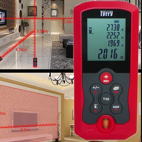 Digital laser distance meter range finder measure equipment diastimeter 40m131ft for sale