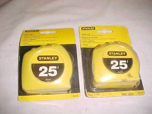 Tape Rule Stanley 30-455 Mint Condition 25 Foot Factory Sealed 2 In Lot
