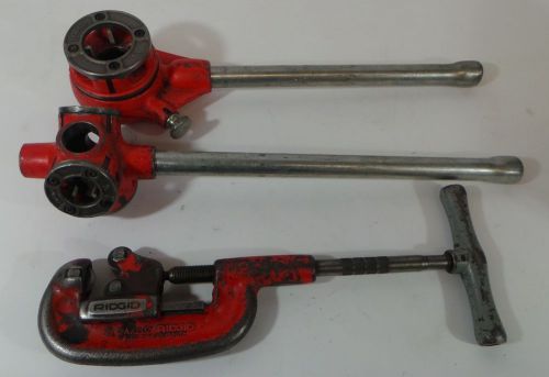 Ridgid Pipe Cutter and Threading Set (1/8 to 2; 3/4; 1/2; 1 1/4)