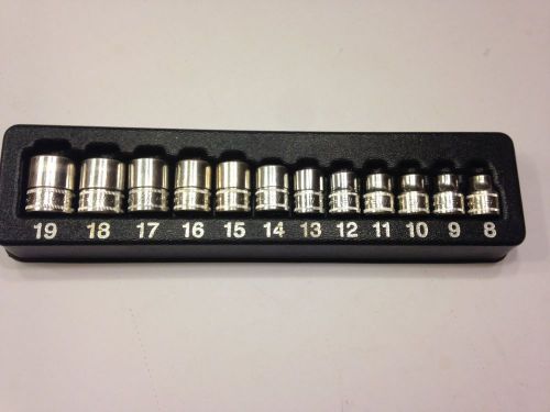 Snap on metric shallow sockets set, 12 pcs 3/8 drive, 8-19mm , 6 point, 212fsmy for sale