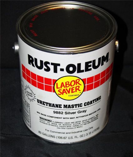 Rustoleum gal industrial dtm urethane mastic coating paint gray 9882 9800 new for sale