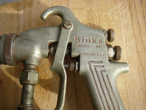 Binks model 69 paint spray gun with pot for sale