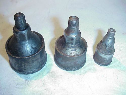 3 STEEL Grease Cup Oil Hit &amp; Miss Gas Steam Engines Motor - assorted sizes