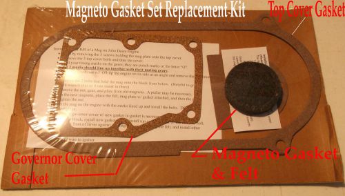 4 piece gasket set  for john deere 1.5 hp e hit miss gas engine changing magneto for sale