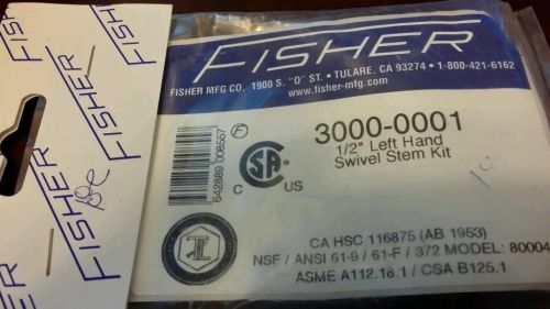 Fisher model 3000-0001 kit, stem, 1/2&#034; left hand swivel for sale