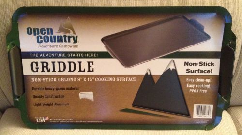 New open country adventure campware non-stick griddle 9&#034;x15&#034; cooking surface for sale