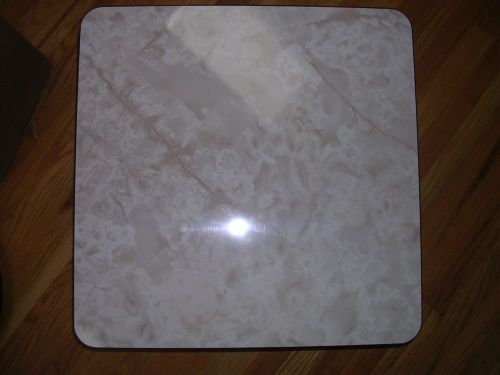 NEW Old Stock 24x24 Laminate Formica Brown Marble RESTAURANT TABLE TOP
