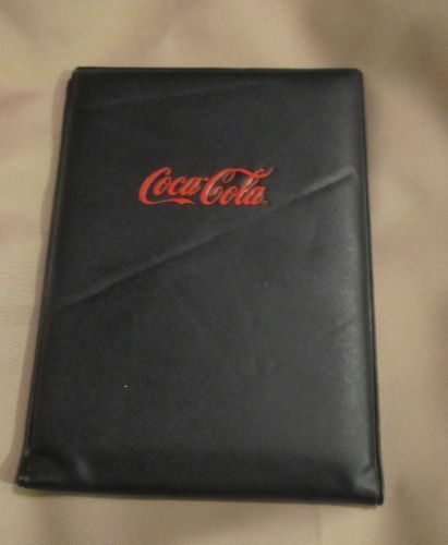 Black Coca Cola Branded Bifold Waiters Wallet Mens Womens