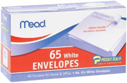 Boxed Peel &amp; Stick Envelopes 3-5/8&#034;X6-1/2&#034; 65/Pkg-Regular