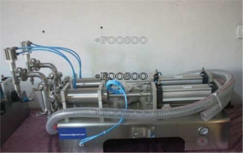 two nozzles pneumatic liquid filling machine 50-500ml for water\ juice\filler