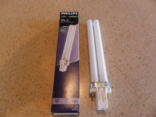 PHILIPS Compact Fluorescent Lamp - 835/2P -13W - :PL-S - LOT of 8