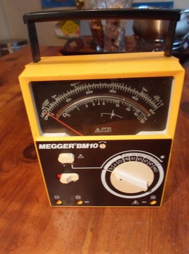 Biddle Instruments/ Megger BM10 Insulation Tester -- Untested , No Accessories