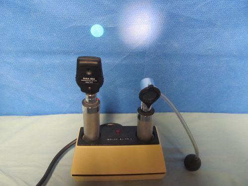 Welch Allyn 11710 Ophthalmoscope Otoscope Set W/Heads &amp; Welch Al71110 Charger