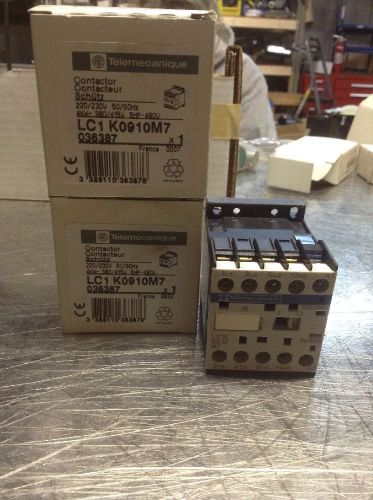 Two In This Lot Telemecanique Contactor Lc1-K0910M7