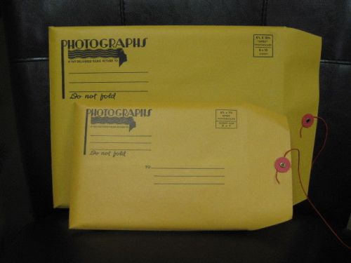 142 Brown Kraft Photo Mailing Envelopes (with string ties)
