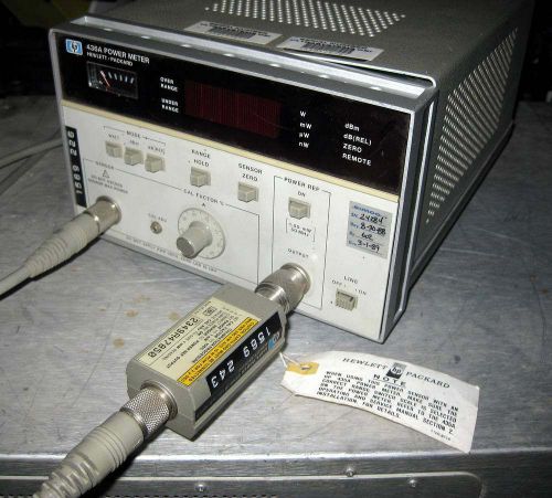 HP Hewlett Packard Power Meter Model 436A with 8481A Power Sensor