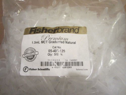 FISHERBRAND 05-408-129 1.5mL MCT Graduated MicroCenterfuge Tubes w/snapcap