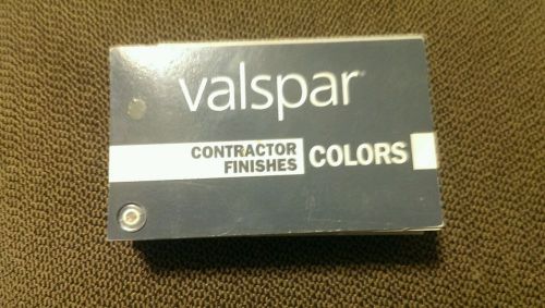 Valspar Contractor Finishes Fan Deck Color Wheel