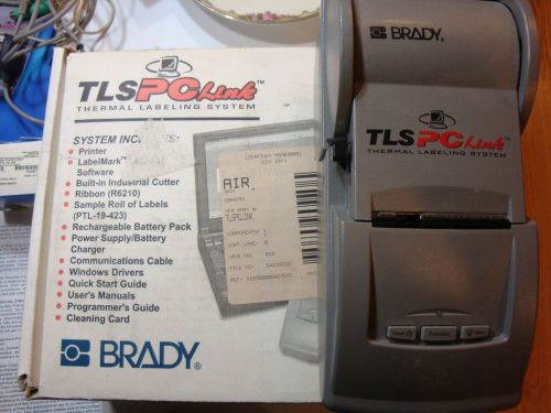 Brady tls pc link thermal labeling system includes xtra ribbon &amp; labels for sale