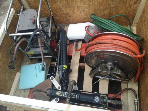 Jaws of life hydraulic electric power unit w/ shear cutters/spreader &amp; ram for sale