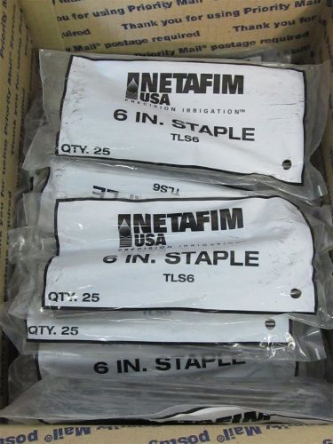 Netafim TLS6, 6&#034; Techline CV Staples - DripLine Irrigation - 550 each